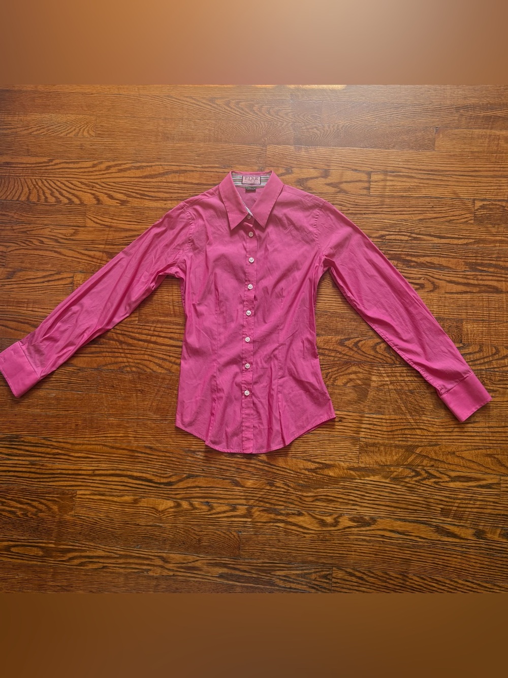 Thomas Pink Long Sleeve Button-Down Women's Shirt | Size 6